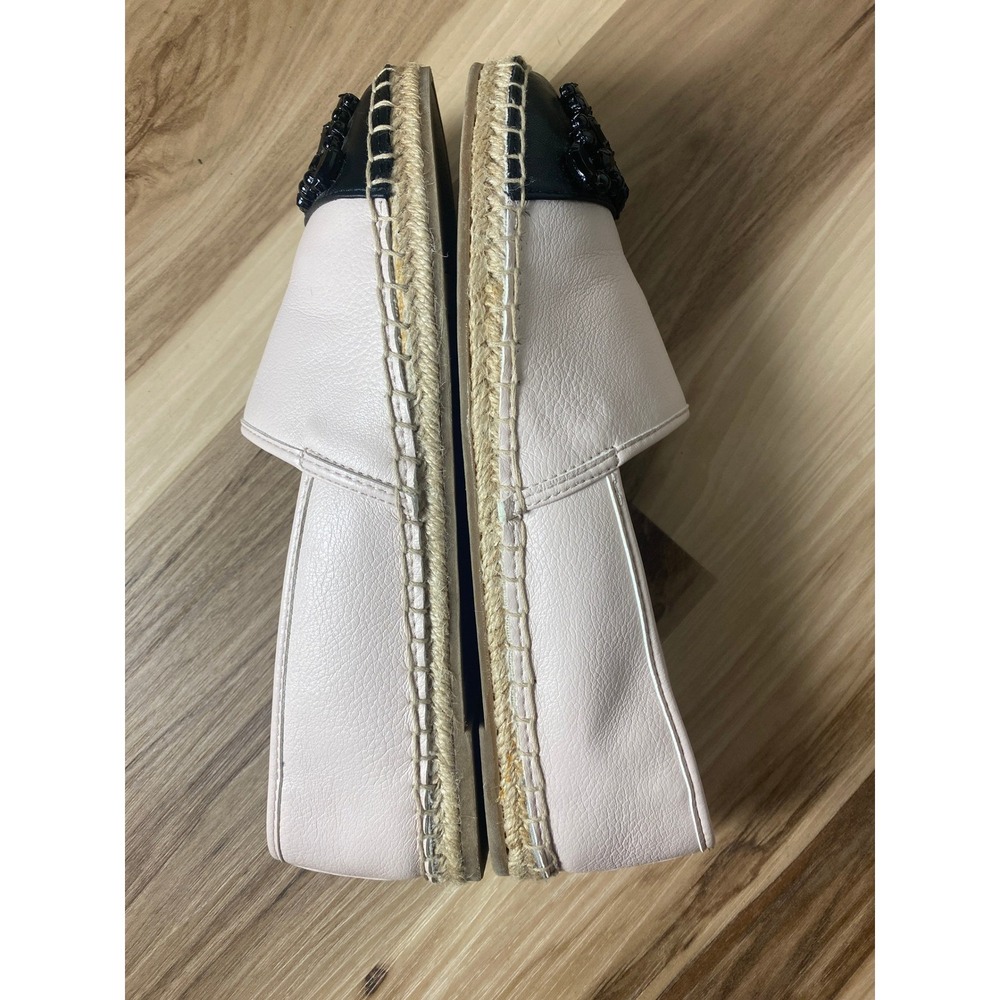 Circus by Sam Edelman Loretta Embellished Espadrille Flats Pink Black Beaded 8.5 - Picture 7 of 7